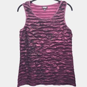 Tiered Sheer Ruffle Dark Romantic Goth Strech Tank MEDIUM Whimsigoth